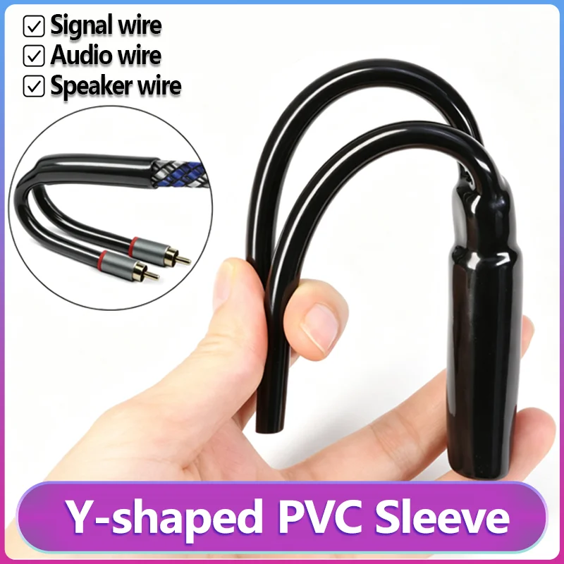 Audio Splitter Y - 2-100 Pezzi Guaina Divisoria a Y