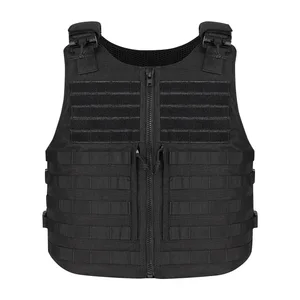 Erstechene Jacke für Männer, Sicherheitsausrüstung für Kampftraining, Schnallschutzschutz für schnelle Release, m/l taktische Weste 6 Hauptverkäufe Schwarzer Beweis - №3