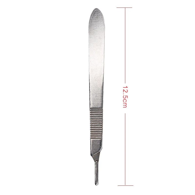 1 قطعة مقبض مشرط الفولاذ المقاوم للصدأ للأسنان 3 #   مقبض شفرات جراحية للأسنان لشفرات قابلة للإزالة للسكين الجراحي أدوات القطع ذاتية الصنع