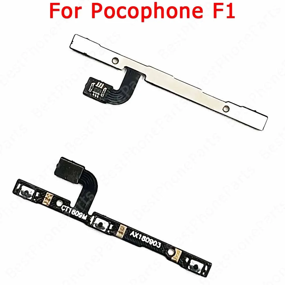 For Xiaomi Poco Phone F1 F2 F3 M3 M4 Pro X3 NFC X4 GT 5G New Power On Off Side Button Replacement Volume Flex Cable