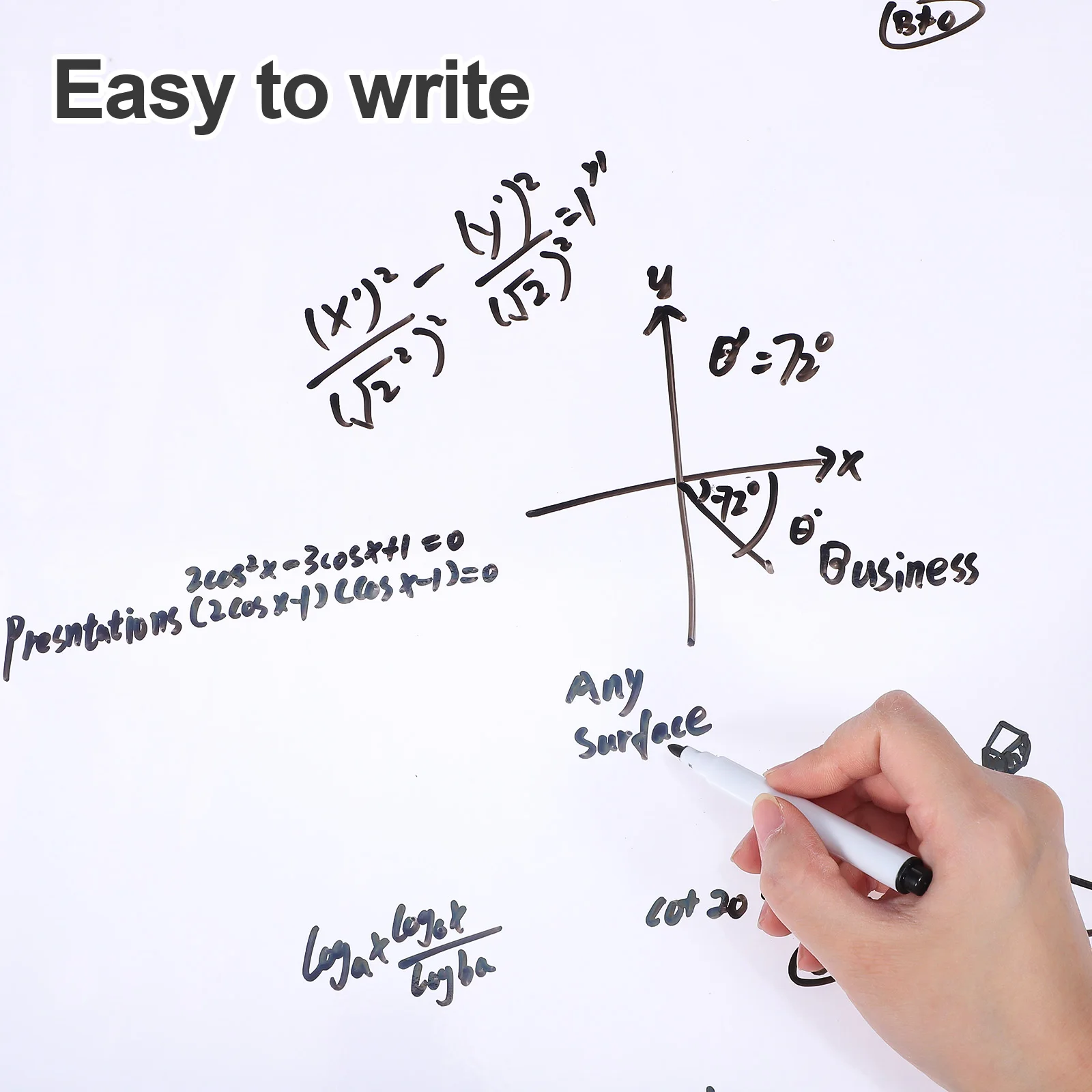 

1 Roll Erasable Paper Dry Erase Board Adhesive Reusable Memo Teaching Tool Stick On Whiteboard Sticker For Wall Dry Erase Paper