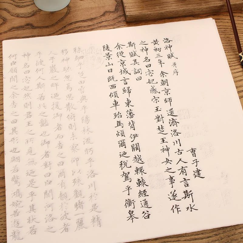 Zhao Mengfu Small Regular Script Luo Shen Fu Copybook Chinese Classics Calligraphy Brush Copybook Beginner Introductory Practice