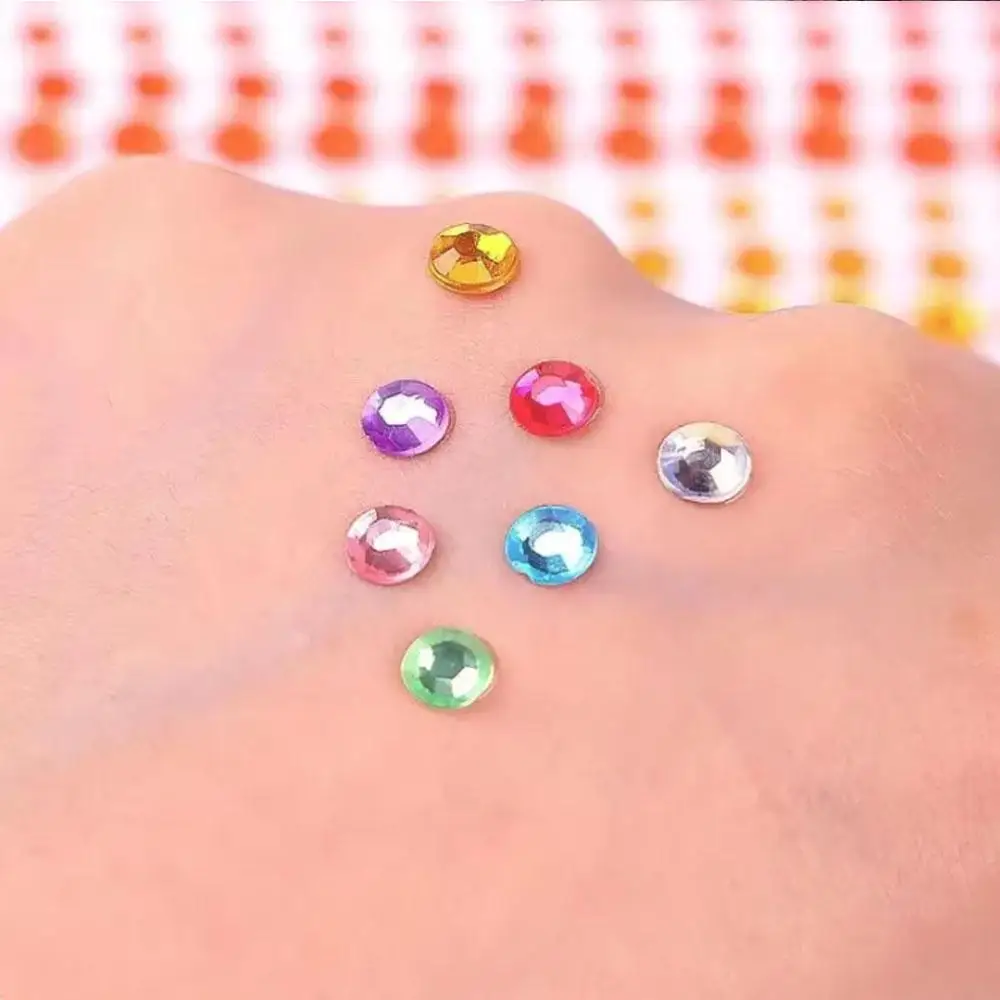 900Pcs Colorful Glitter Rhinestone Stickers Colorful Sparkling 3d Jewelry Stickers Tattoo Stickers Eye And Face Gemstone Decor