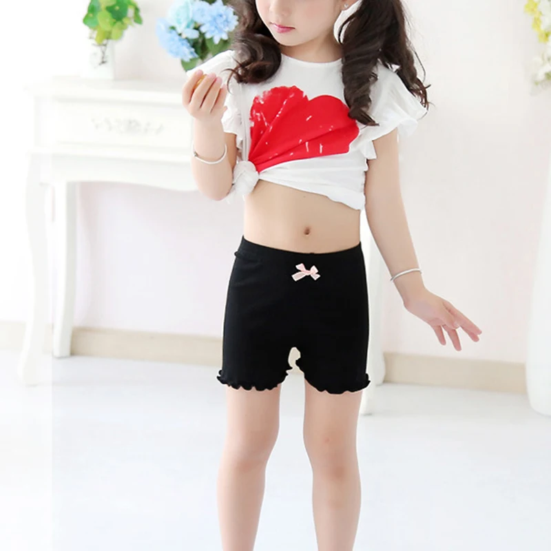 New Summer Girls Modal Safety pants Anti-glow pantaloni per bambini papillon pantaloni a tre quarti Bottoms