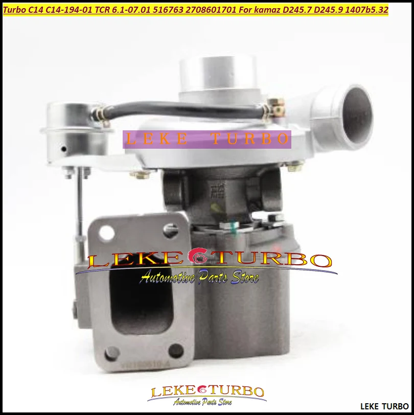 Turbo C14 C14-194-01 TCR 6.1-07.01  Turbocharger 516763 2708601701 For kamaz D245.7 D245.9 1407b5.32