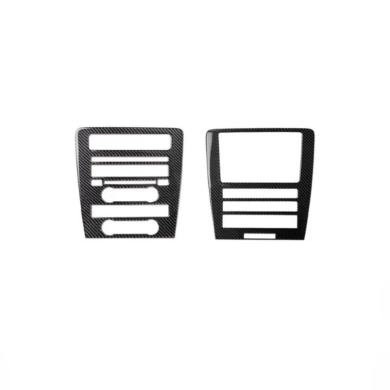 Interior Sticker Decal Center Control CD Decoration Panel Trim Cover Fit for Ford Mustang Accsesories 2009-2014 Carbon Fiber
