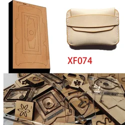 New Japan Steel Blade Wooden Die Flip Back Pocket Card Bag Leather Craft Punch Hand Tool Cut Knife Mould XF074 Leather Tools