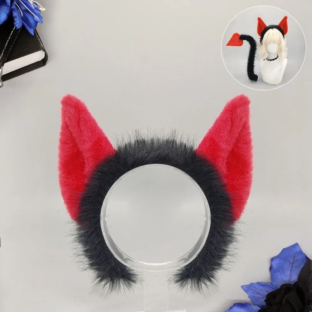 Fashion Bentable Halloween Costume Cosplay Props Furry 3D Cat Ears DIY with Belt Devil's Sweetheart Tail All Saints' Day