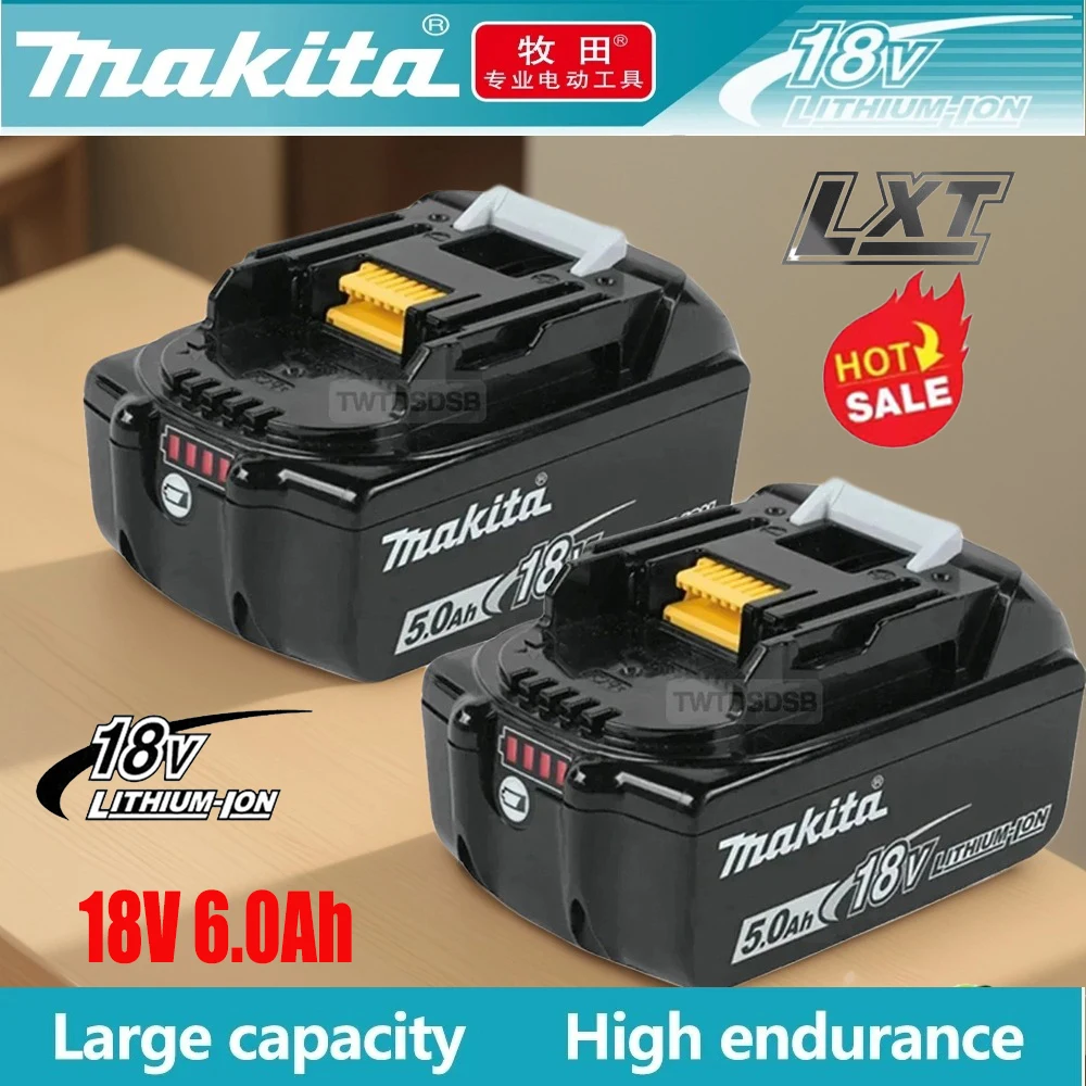 

Brand 100% original Makita battery18V6.0Ah, Makita LXT BL1860B BL1860BL1850 BL1830 replaceable rechargeable power tool battery