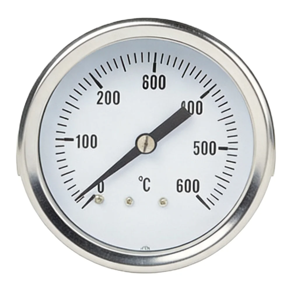 Temperature Thermometer Stainless Steel Probe 0 to 600 Celsius for Ovens Boilers and Industrial Heat Monitoring