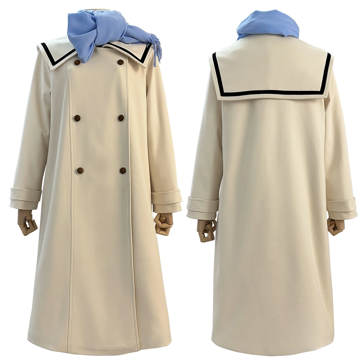 LOUN Anime Cosplay Costume pour salle de bain, manteau d'hiver, robe, perruque, queue de cheval 03/Wear, Frieren Beyond 150.'s End, Noël, Nouvel An