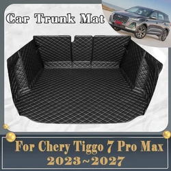 Car Trunk Mat For Chery Tiggo 7 Pro Max 2023 2024 2025 2026 2027 Dirt-resistant Fully Trunk Mat Rear Cargo Tray Auto Accessories