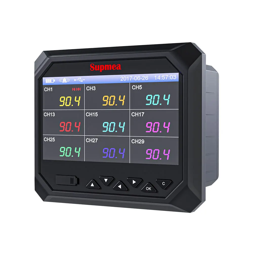 Real-Time Acquisition Paperless Data Logger Multi-Language Paperless Recorder
