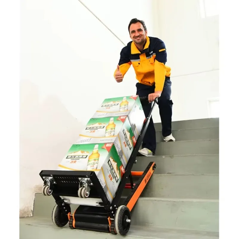 

Factory Mini Electric Stair Climber Hand Truck Lithium Battery Motorized Stair Climbing Trolley