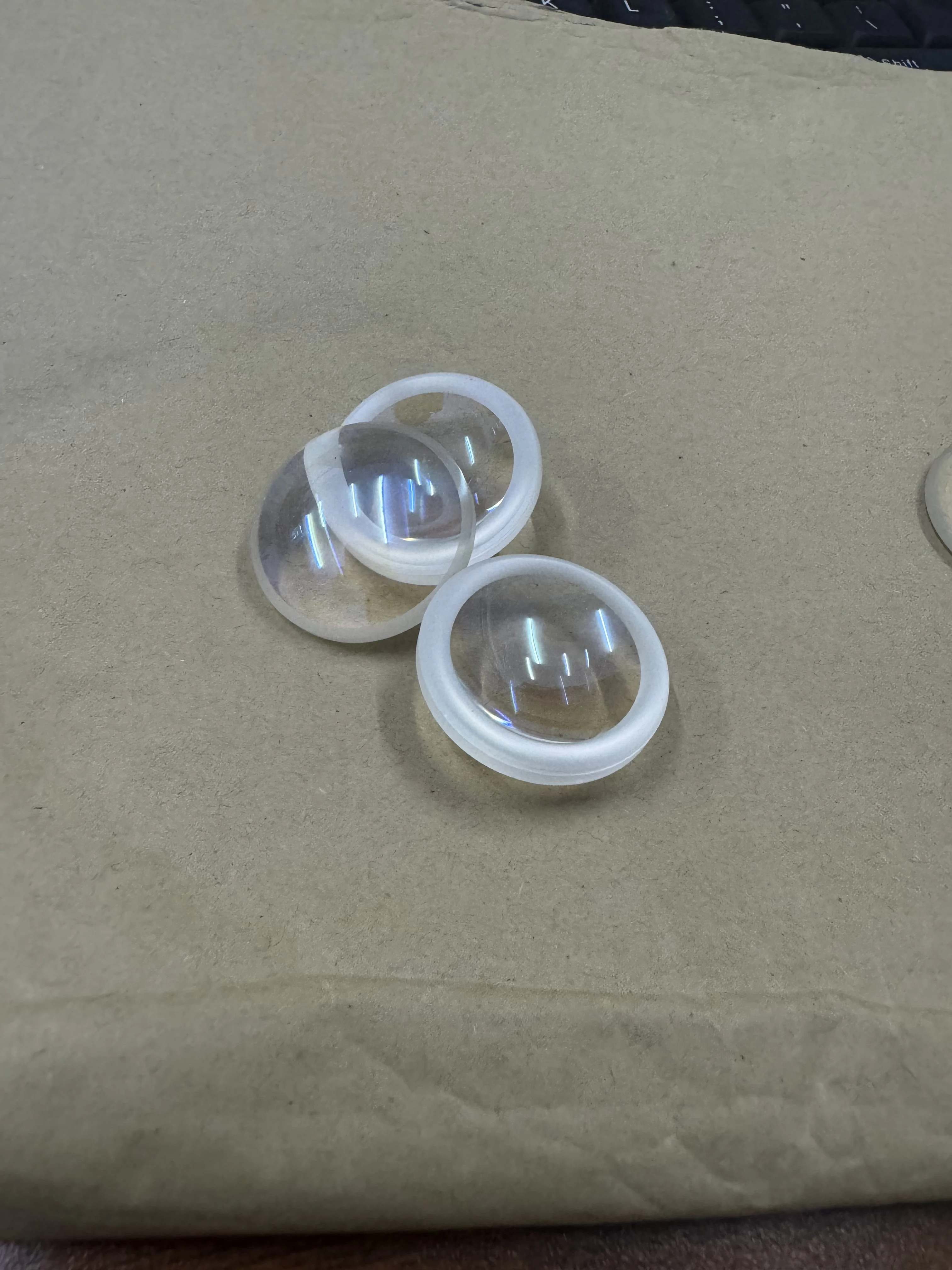 4PCS D28mm Concavo-convex Lens Beautiful Lmperfect Decorative Prism