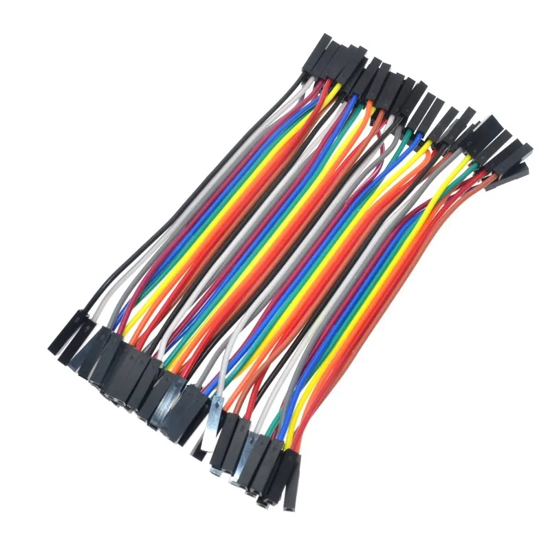 40PCS Dupont 10CM Female To Female (F-F) Jumper Wire Ribbon Cable for arduino