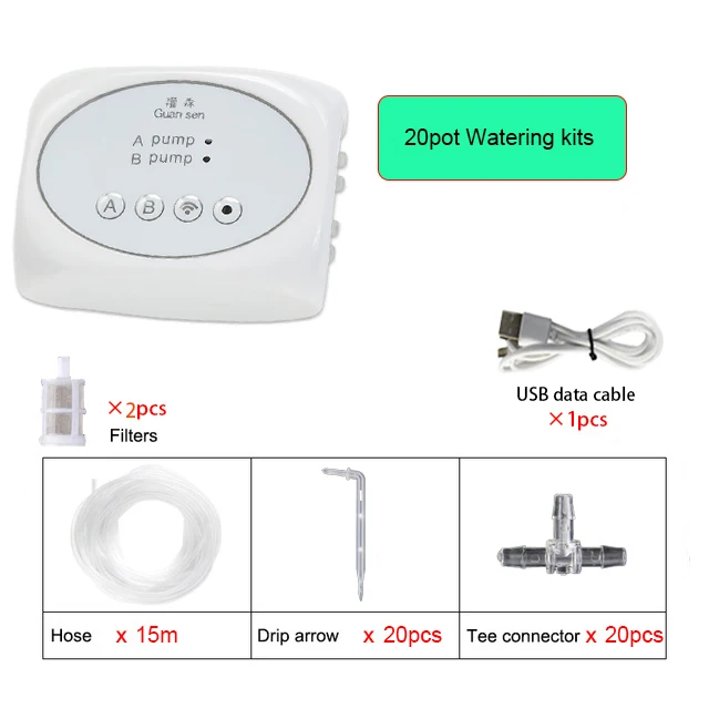 WiFi Smart Garden Irrigation Controller Plant Automatisch druppelirrigatiesysteem Kit Mobiele telefoonbediening Watering Timer-apparaat