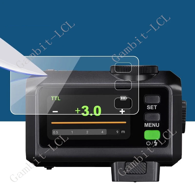 1-3PCS Tempered Glass For Godox X3 Pro V1 iT30 Pro GodoxX3 X3Pro V480 V100 Canera Flash Light Full Screen Protector Cover Film - Image 3