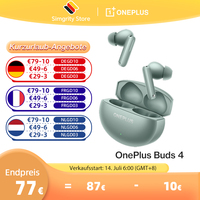 Global Version OnePlus Buds 4 True Wireless Earphones Up to 55dB Noise Cancelling ANC Dual Drivers with Dual DACs Bluetooth 5.4