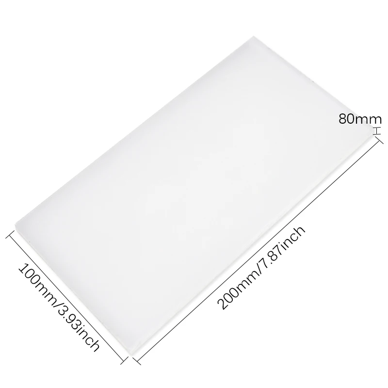 QJH 20x10cm High Quality PVC White Cutting Board Rubber Mallet Mat Leather Craft Tools For Cutting Punching Stamp Blocks