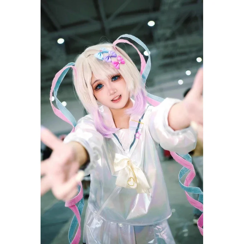 ゲームニーディガールオーバードーズ KAngel コスプレ衣装アニメ JK セーラーウィッグスーツアビス KAngel アメちゃん制服コミコン衣装 @ 0Z *