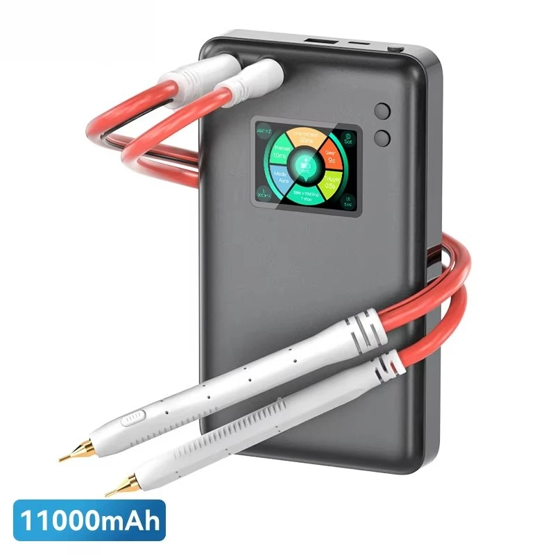 

11000mAh Spot Welder Machine with LCD Screen 0.35mm Battery Welder with 7 UI Languages for Professional Welding Tasks