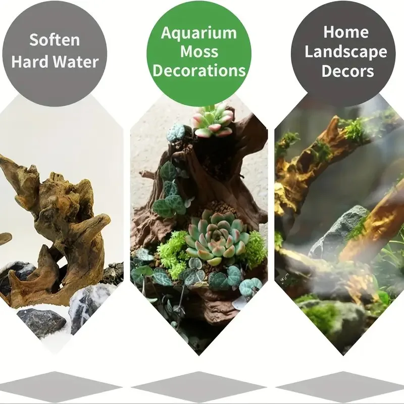 10-15 cm natürliches Treibholz-Aquarium-Dekor – hochwertige Holz-Aquarium-Ornament, authentische Holzlandschaft für Wasserumgebungen – Detail 4