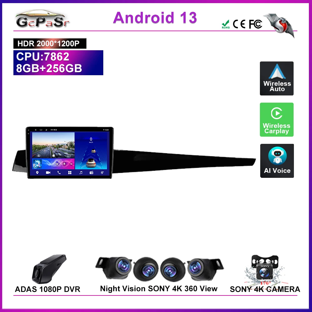 Car Android 13 For Renault Latitude 1 2010 - 2015 Auto Radio Multimedia Video Player Navigation GPS QLED Screen Audio Dash Cam