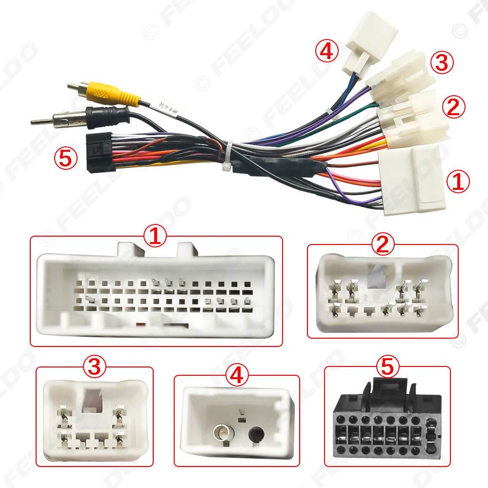 

Car 16pin Power Cord Wiring Harness Adapter For Subaru Forester 2010-2014 Installation Head Unit