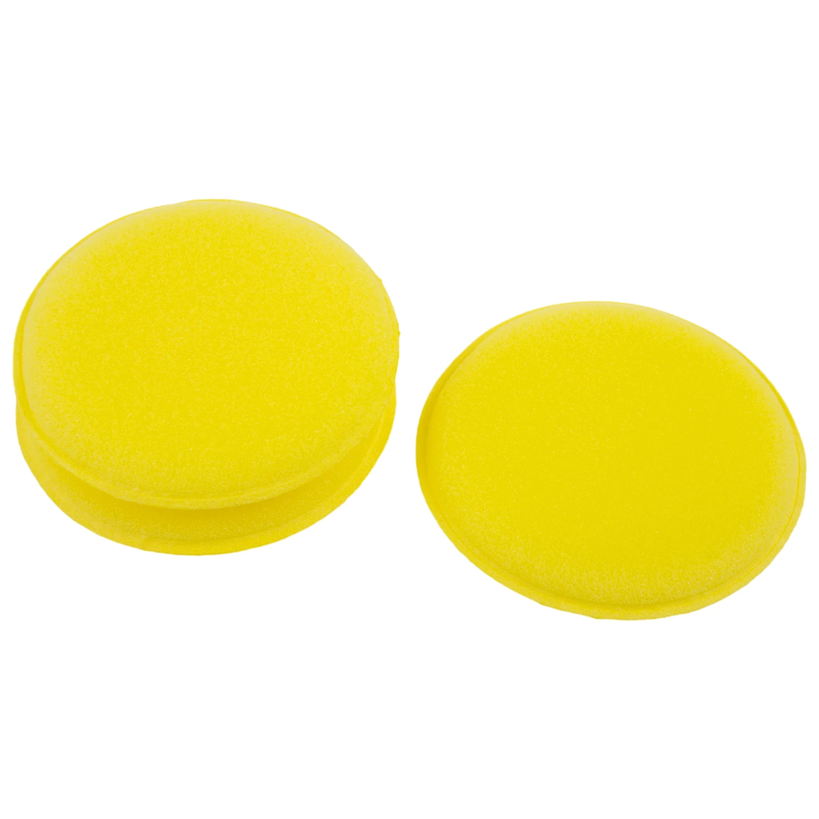 

Foam Sponges Yellow Pads Car Waxing Polishing Wax Applicator Cleaning 100*6mm Fine Pore Polyester 12pcs Hot 2018