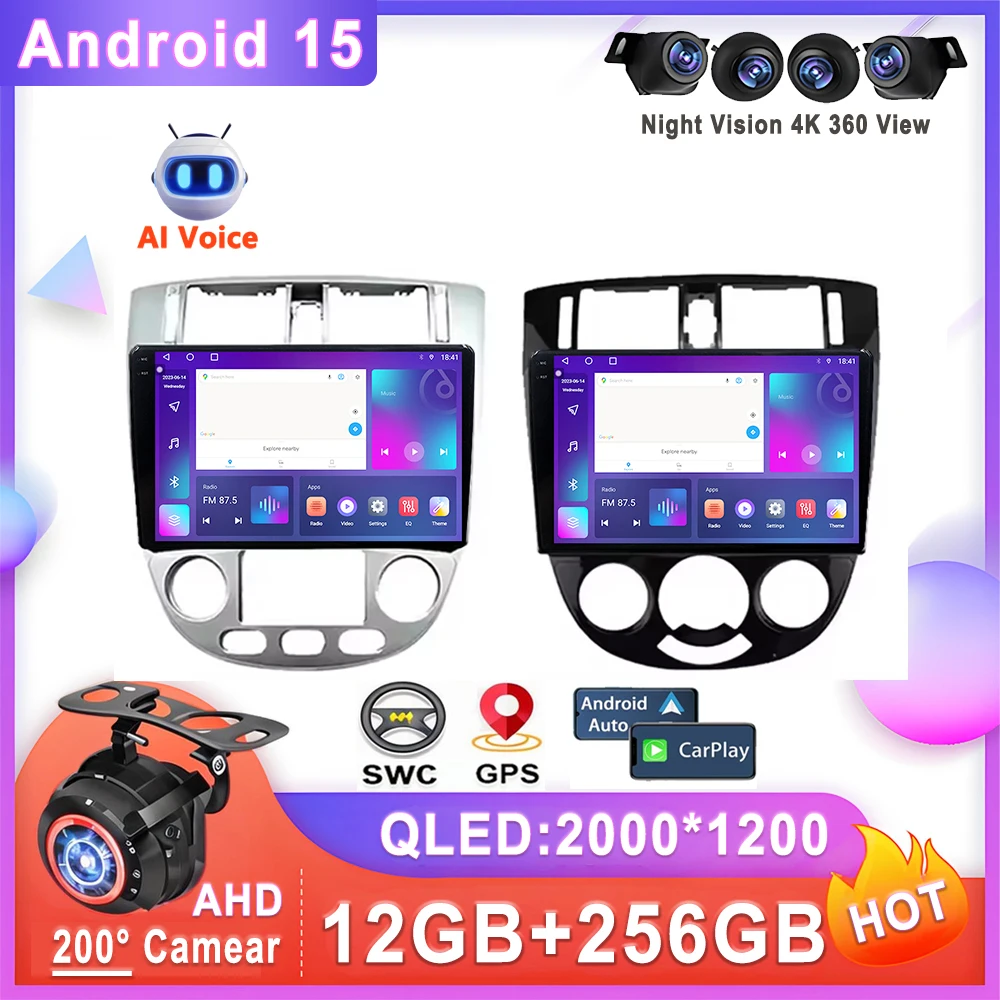 Auto Radio Android 15 For Chevrolet Lacetti J200 For Buick Excelle Hrv 2004-2013 For Daewoo Gentra 2 Multimedia Player No 2din