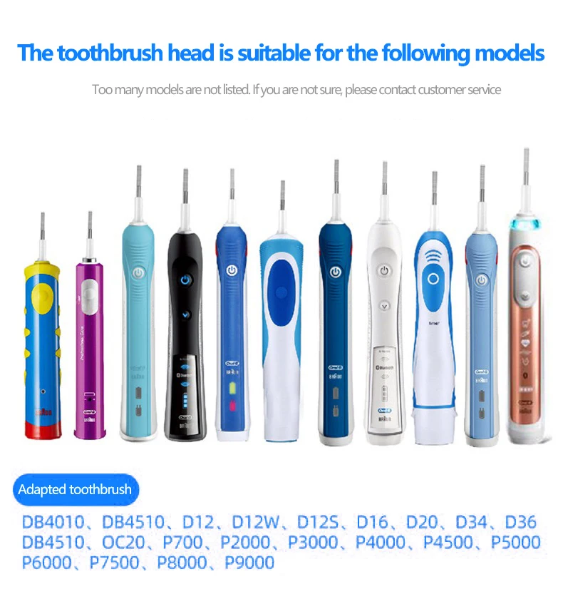 Electric Toothbrush Heads For  Oral B Replaceable Brush Head for Vitality for Oral-B Nozzles