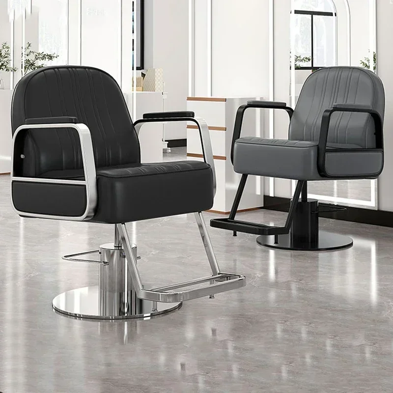 Shop Tattoo Makeup Barber Chairs Facial Pedicure Swivel Waiting Cosmetic Barber Chairs Taburete Con Ruedas Commercial Furniture