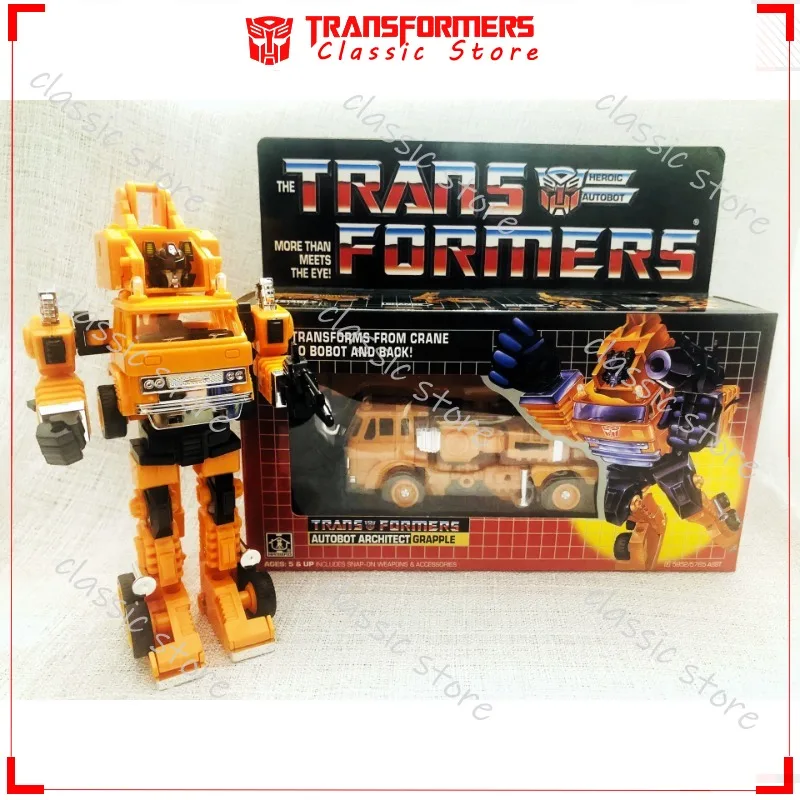 Na Stanie Klasyczne Transformers Zabawki G1 Reissue KO Edition Grapple Cybertron Autoboty Figurki Akcji Kolekcjonerskie Prezenty