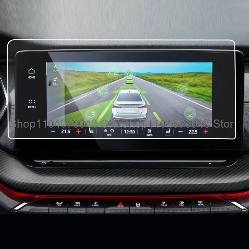 Tempered Glass protector film For Skoda Octavia 4 Infotainment Columbus 2020 10 inch Car Radio Navigation Displayscreen