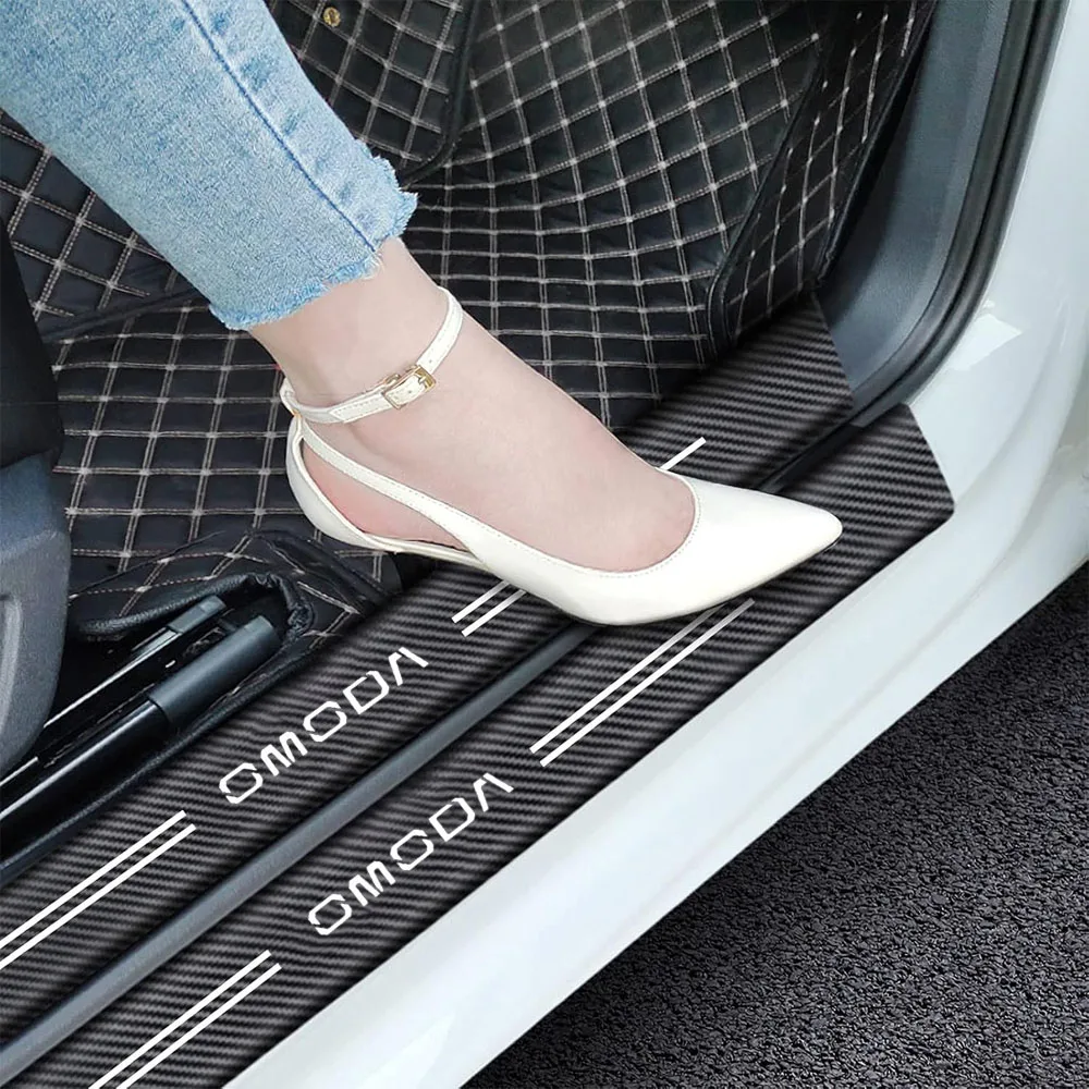 

Carbon Fiber Car Trunk Bumper Protective Sticker Anti Scratch Sticker Tape For Chery OMODA 5 S5 O5 E5 C5 PRO PHEV Accessories
