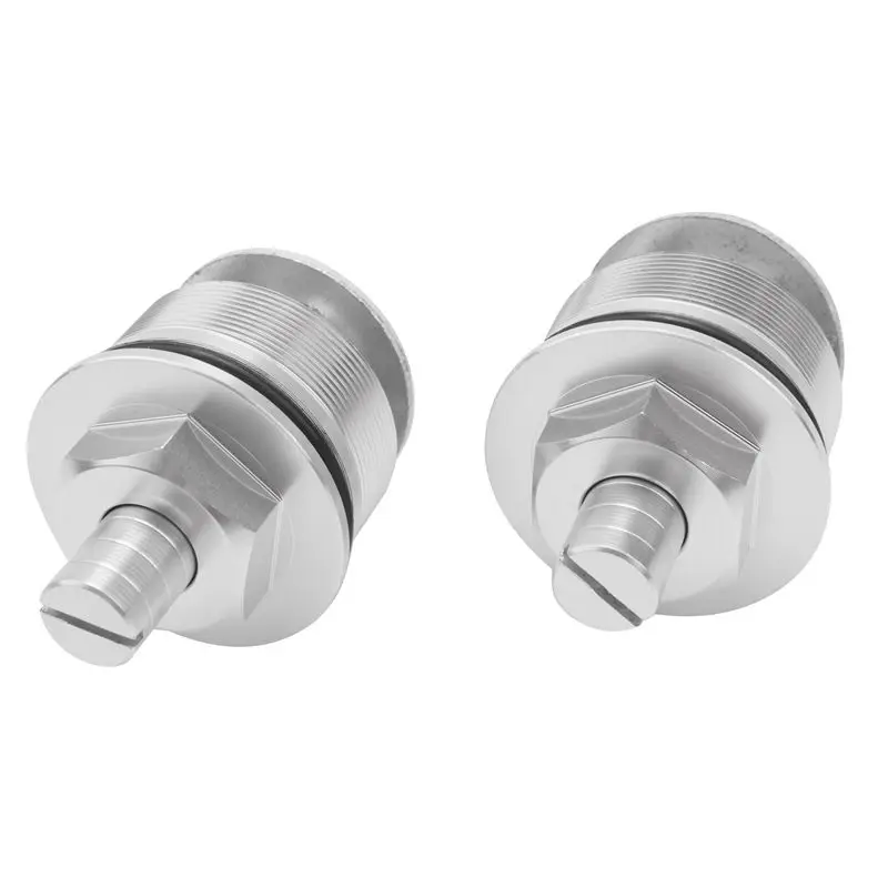 Compatible 41MM Motorcycle Front Shock Absorber Screw Fork Cover Cap Preload Adjusters Bolts for Honda CB400(Silver)