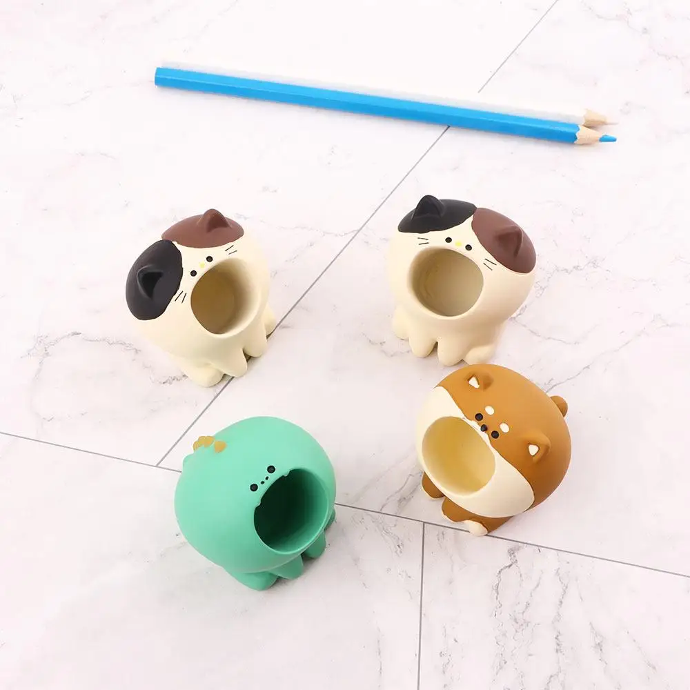 

Office Accessories Pencil Holder for Markers Resin Cute Animals Desk Organizer Pen Storage Stand Pen Organizer Pen Holder