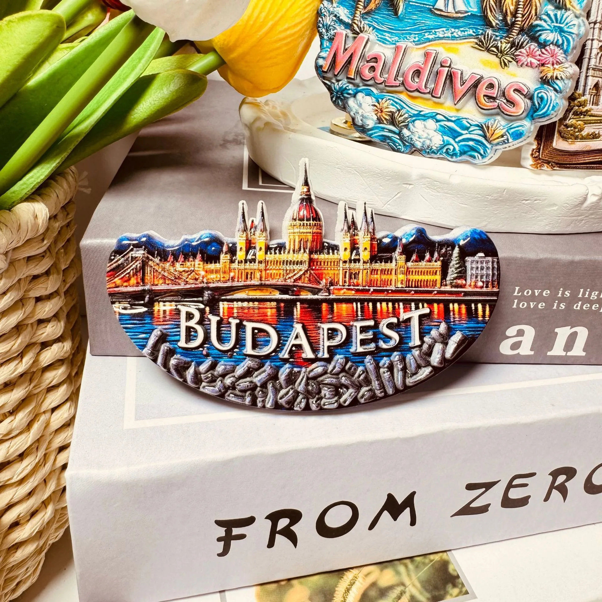 Budapest Hungary Fridge Magnet 3D Resin Souvenir Gift Hungarian City Landscape Refrigerator Magnet Home Decoration