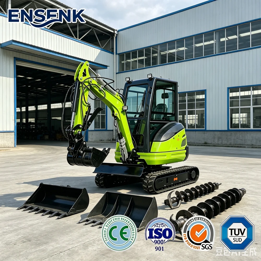 

13.5HP 2.5/2.0Ton Mini Excavator ExcavatorsConstruction Machine For EuropePelle HydrauliquesThumb Clamp