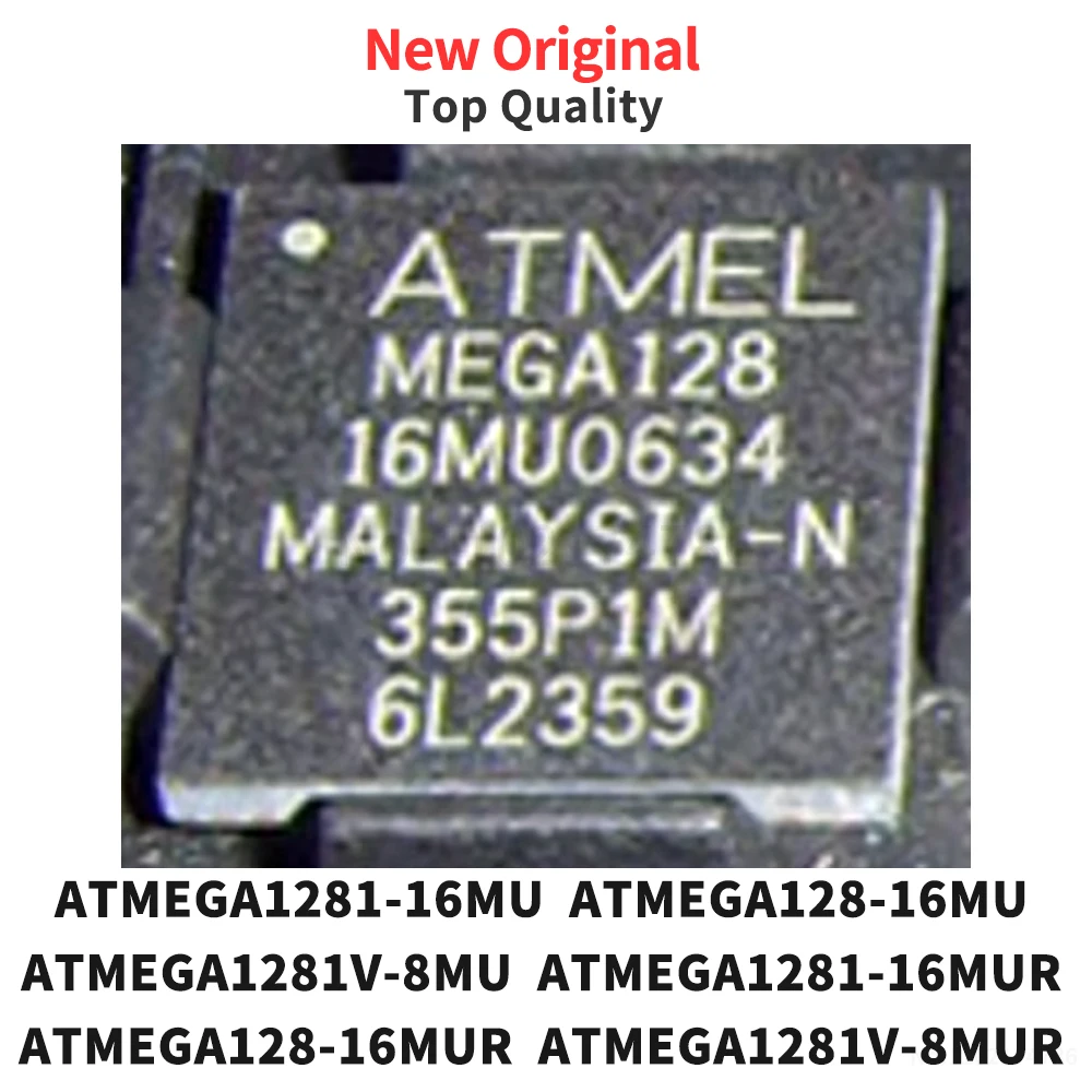 (1 Piece) ATMEGA1281-16MU ATMEGA128-16MU ATMEGA1281V-8MU ATMEGA1281-16MUR ATMEGA128-16MUR ATMEGA1281V-8MUR QFN-64 QFP Original