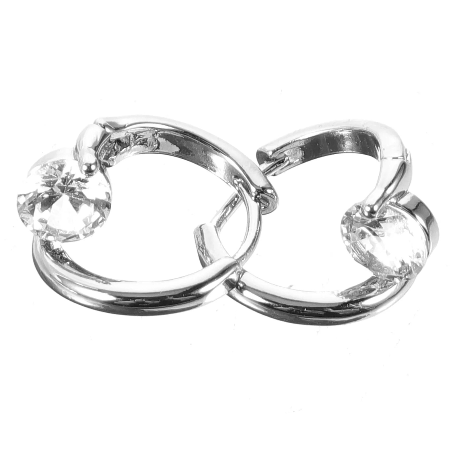 

1Pair Cubic Zirconia Earrings Hoops Small Lightweight Hoop Earrings for Women Elegant Daily Party Wedding Fashion Jewelry