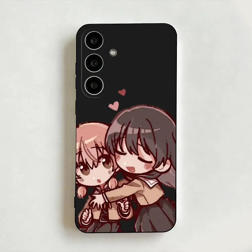 Bloom Into You Yuu Koito and Touko Nanami Phone Case For Samsung Galaxy A73,A72,A71,A70,A53,A52,Cover Black Shell ll