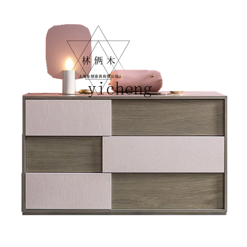 ZC New Paint Three Or Five Chest of Drawers Piano Modern Simple Bedside Table Creative Personality Chest of Drawer