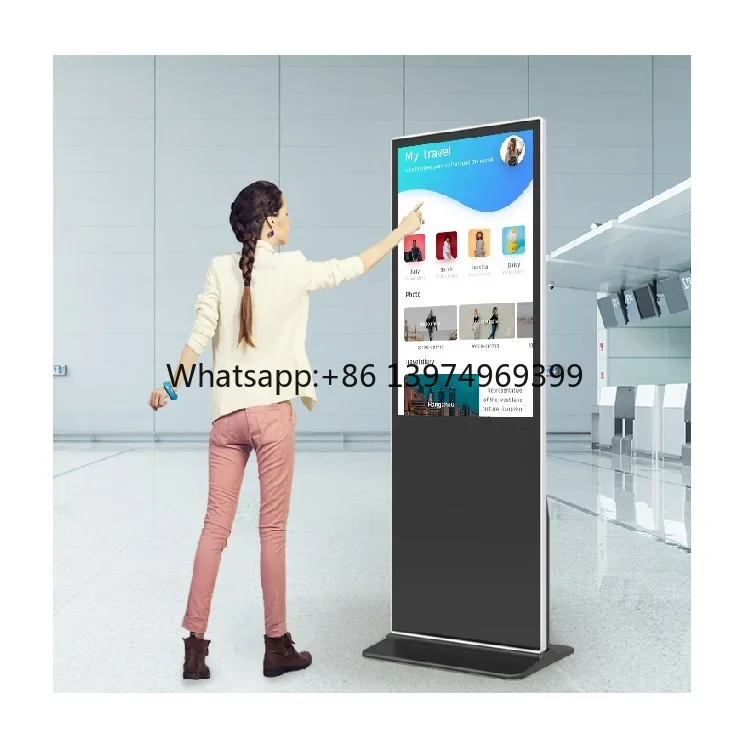 43 50 55 65 Inch Custom Design Advertising Standee Screens Kiosk Advertising Display for Advertising