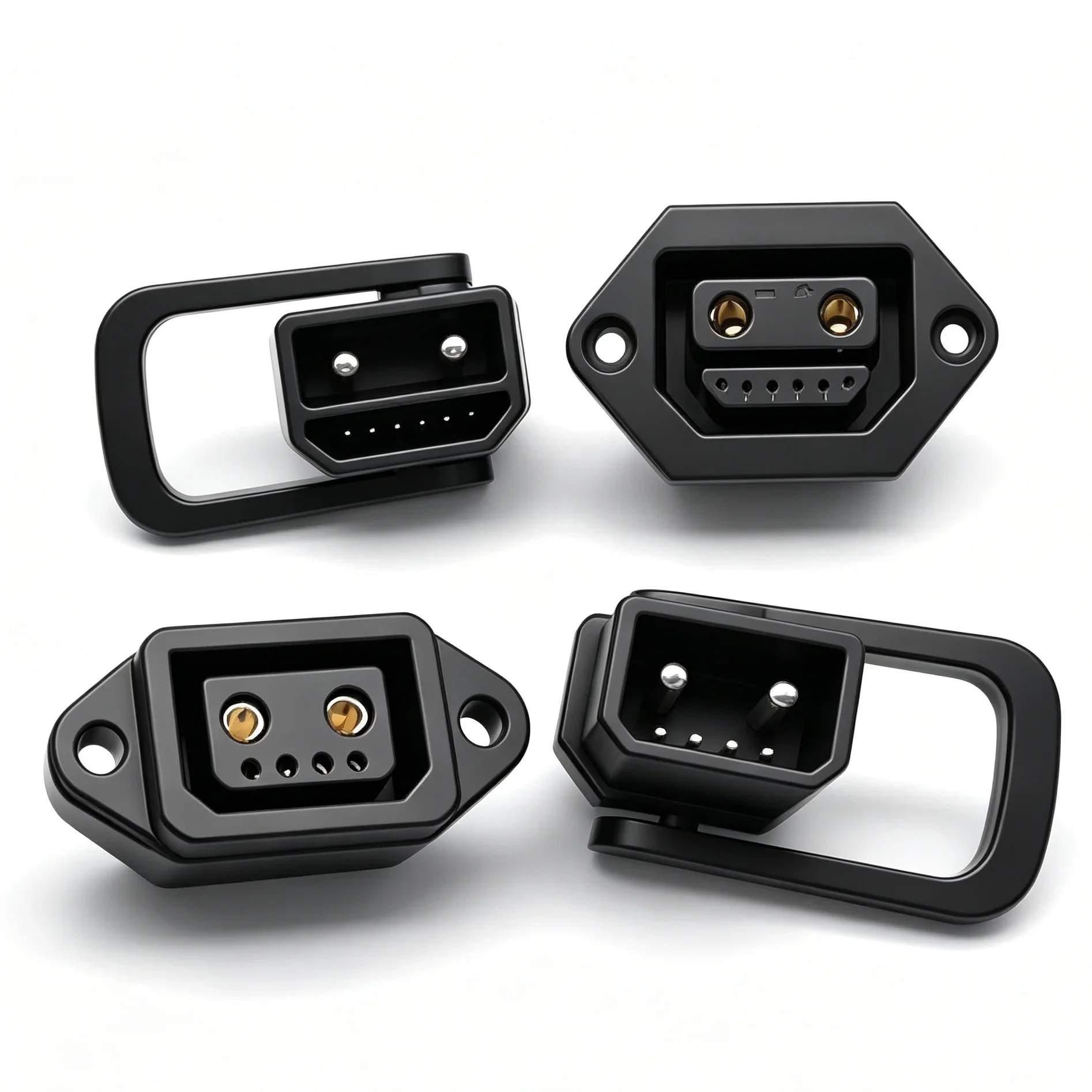 80A Charging Power Plug Socket 2+6 High Current Electric Vehicle Lithium Battery Connector E-bike Male Female 8Pin Connectors