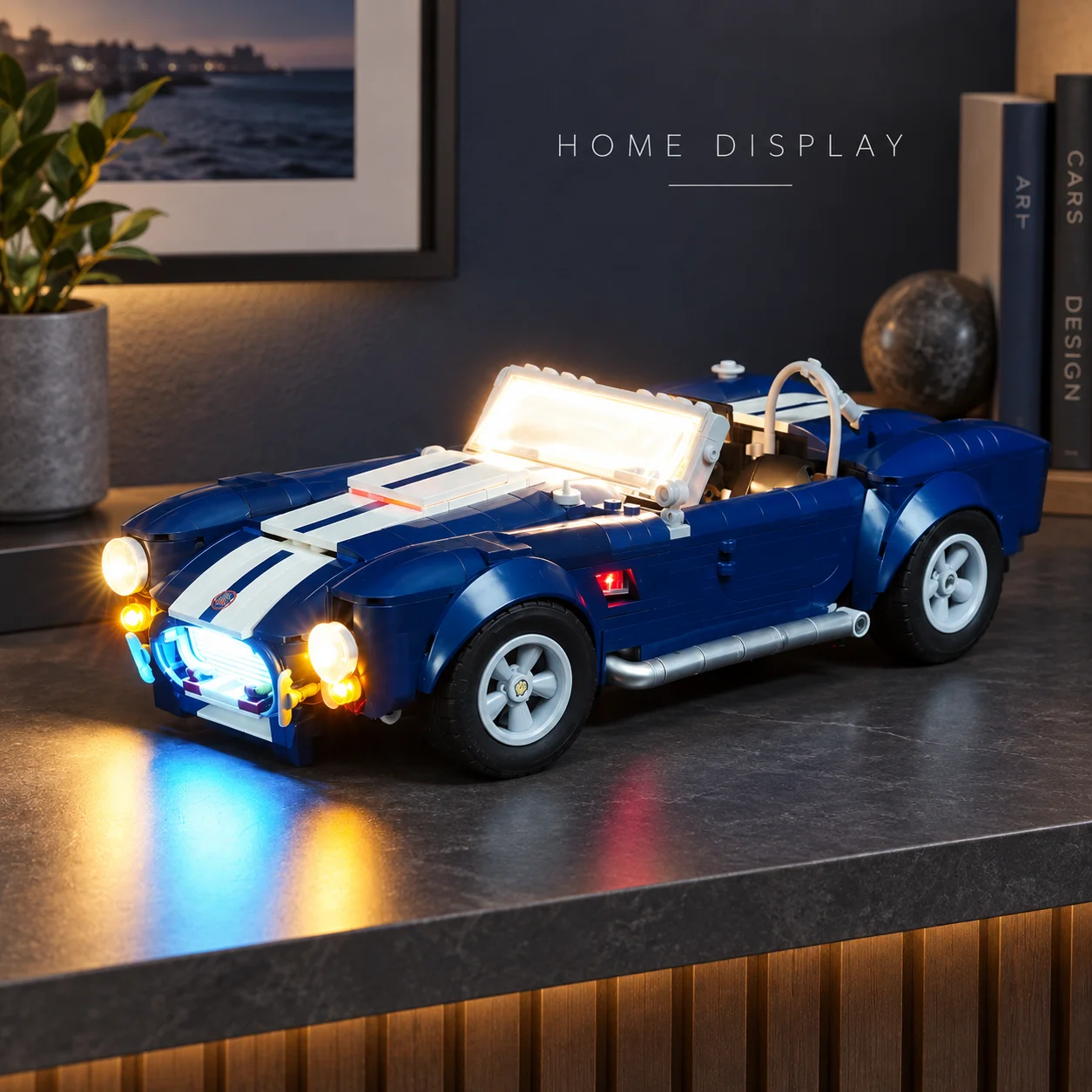 MAXCXT LED Light Kit For Lego 10357 Shelby Cobra 427 S/C Building Block Model USB Powered Display Lighting Model Not Included