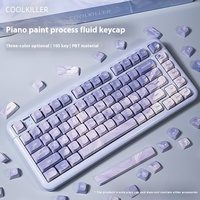 Coolkiller Piano Lacquer Fluid Keycaps Mechanical Keyboard Keycaps Csa V3 High Configuration 68/75/98/ Beautiful Keycap Fluid