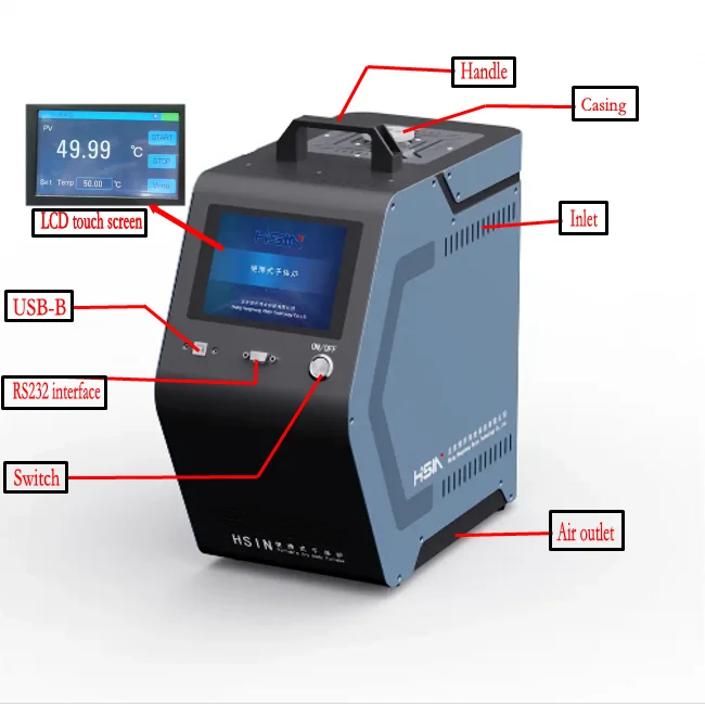 HSIN150E portable dry block calibrator temperature control bath temperature bath for rtd sensor Dry Well Temperature Calibration