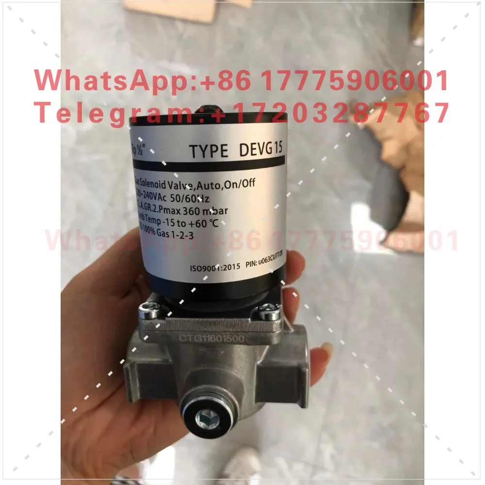 DEVG15, DEGV20, 25, 40, 65 gas solenoid valve DEVG10, DEVC015, DEVC225